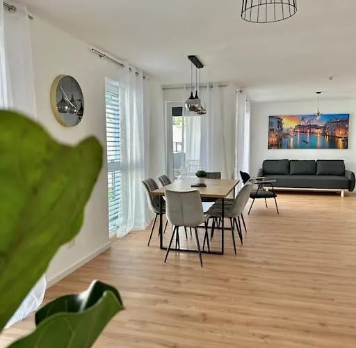 Amao Pearl - Rollstuhlgerechtes Premium Apartment - Naehe Messe アパート オフェンブルク