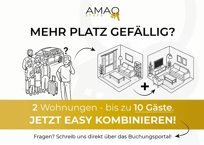 Amao Pearl - Rollstuhlgerechtes Premium Apartment - Naehe Messe *
